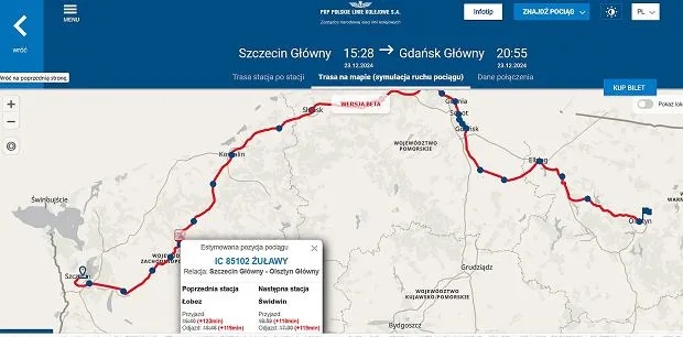 Jak sprawdzić gdzie jest pociąg intercity i uniknąć opóźnień
