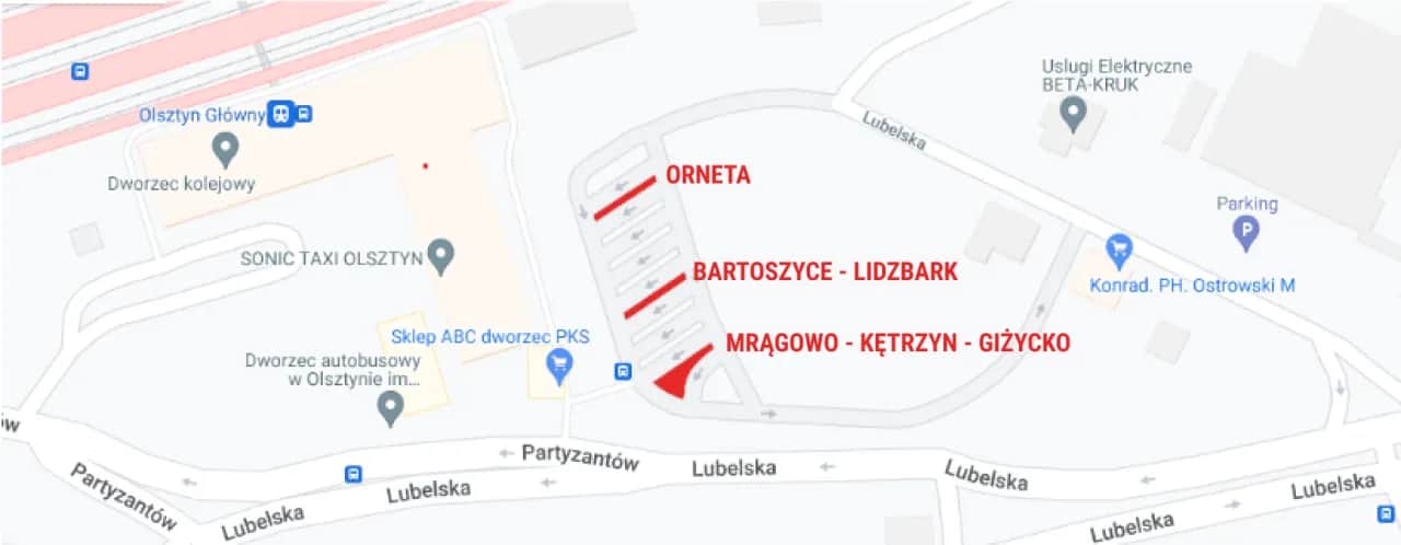 Rozkład jazdy radex Olsztyn Orneta - Sprawdź godziny odjazdów teraz